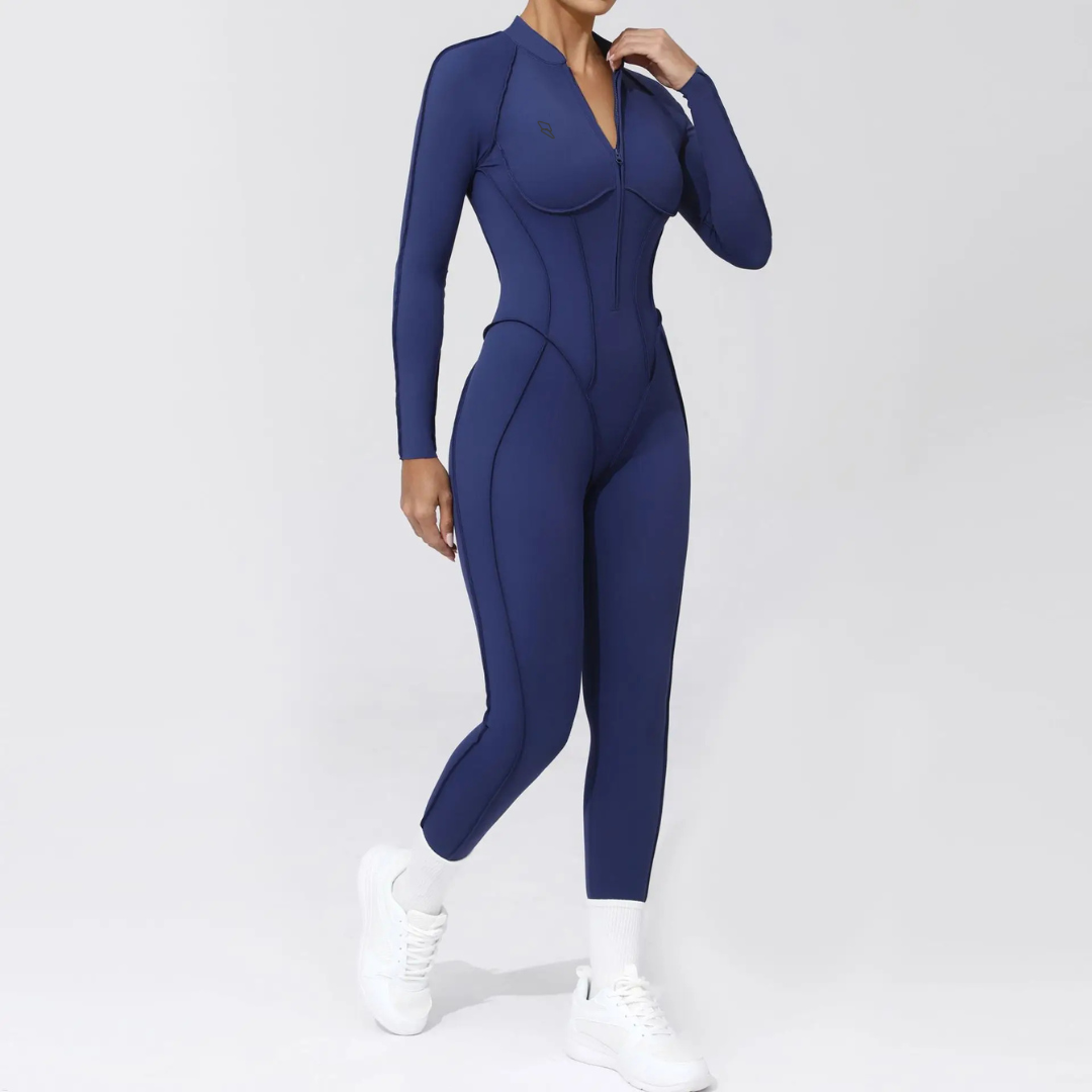 Seamless Set Lyvella Move Sculpt — Long-Sleeve Jumpsuit (One Piece)