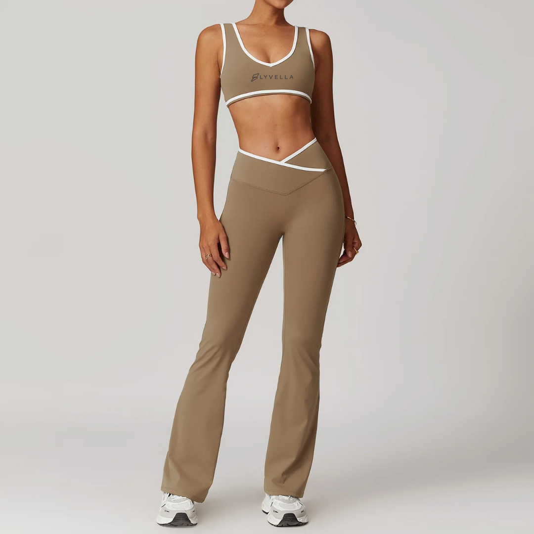 Seamless Set Lyvella Move Sculpt — Nude-Feel Sports Bra + Leggings