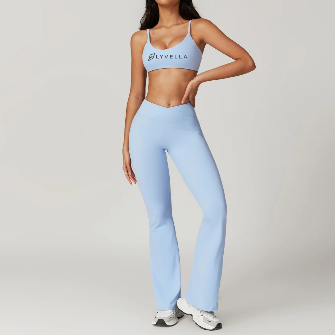 Seamless Set Lyvella Move Sculpt — Short-Sleeve Crop Top + Leggings