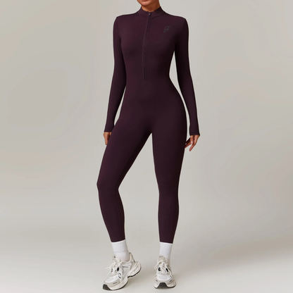Seamless Set Lyvella Move Sculpt — Zip-Front Jumpsuit
