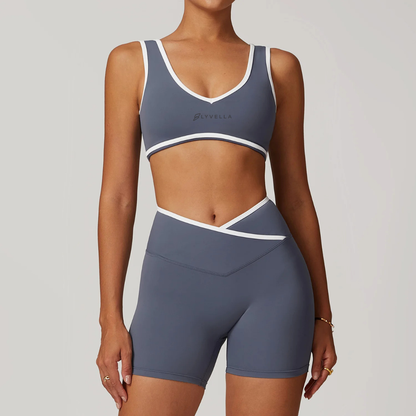 Seamless Set Lyvella Move Sculpt — Nude-Feel Sports Bra + Leggings