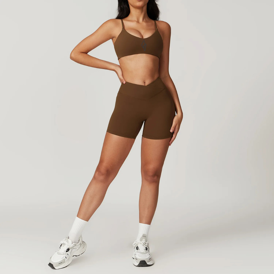 Seamless Set Lyvella Move Sculpt — Short-Sleeve Crop Top + Leggings