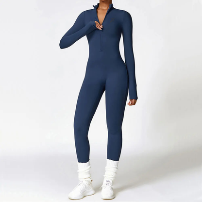 Seamless Set Lyvella Move Sculpt — Zip-Front Jumpsuit