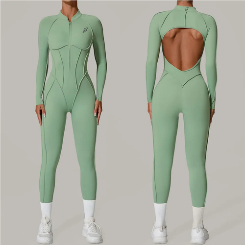 Seamless Set Lyvella Move Sculpt — Long-Sleeve Jumpsuit (One Piece)