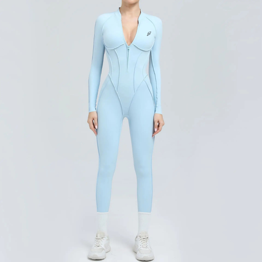 Seamless Set Lyvella Move Sculpt — Long-Sleeve Jumpsuit (One Piece)