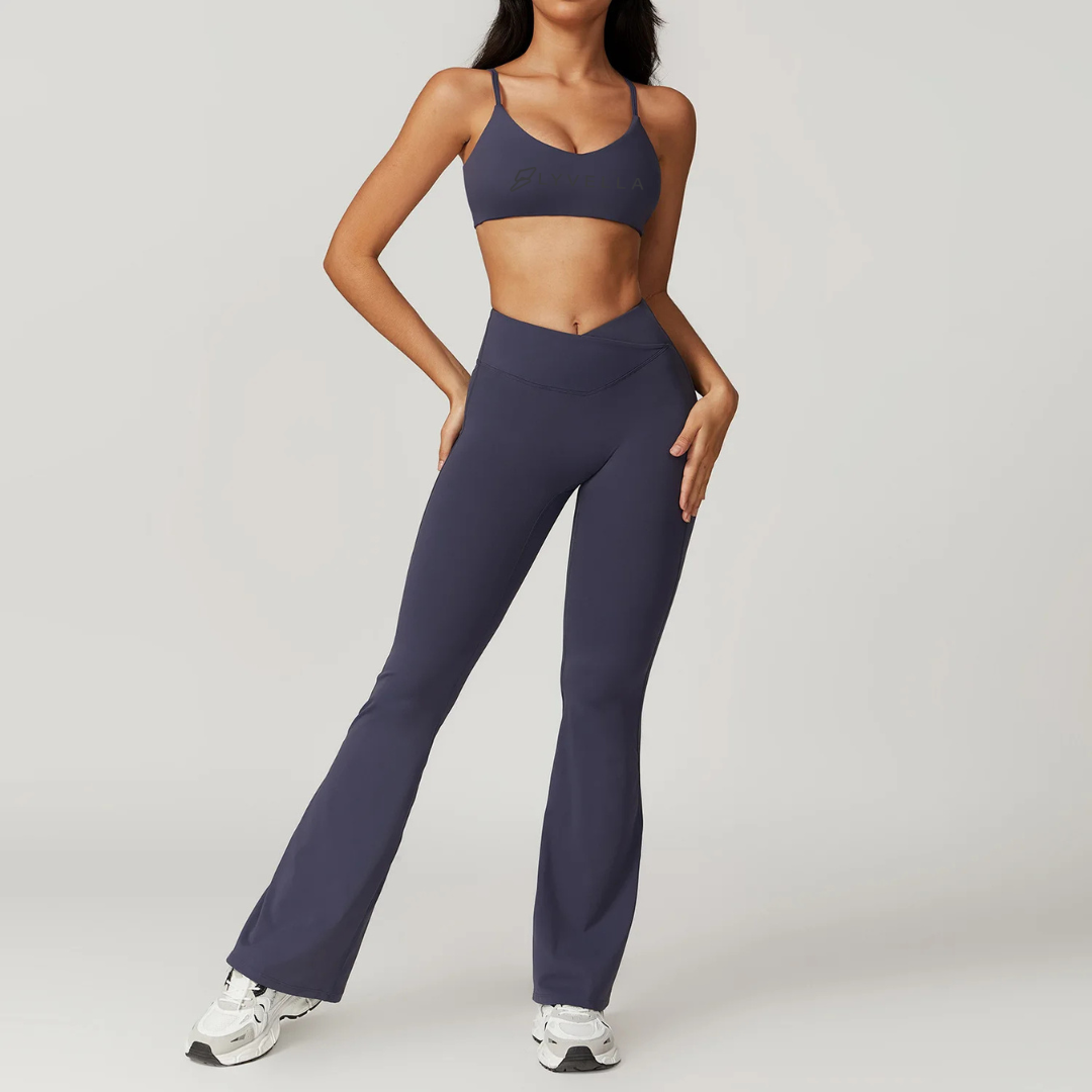 Seamless Set Lyvella Move Sculpt — Short-Sleeve Crop Top + Leggings