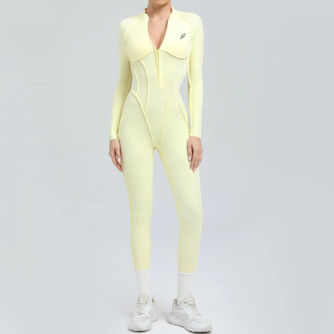 Seamless Set Lyvella Move Sculpt — Long-Sleeve Jumpsuit (One Piece)