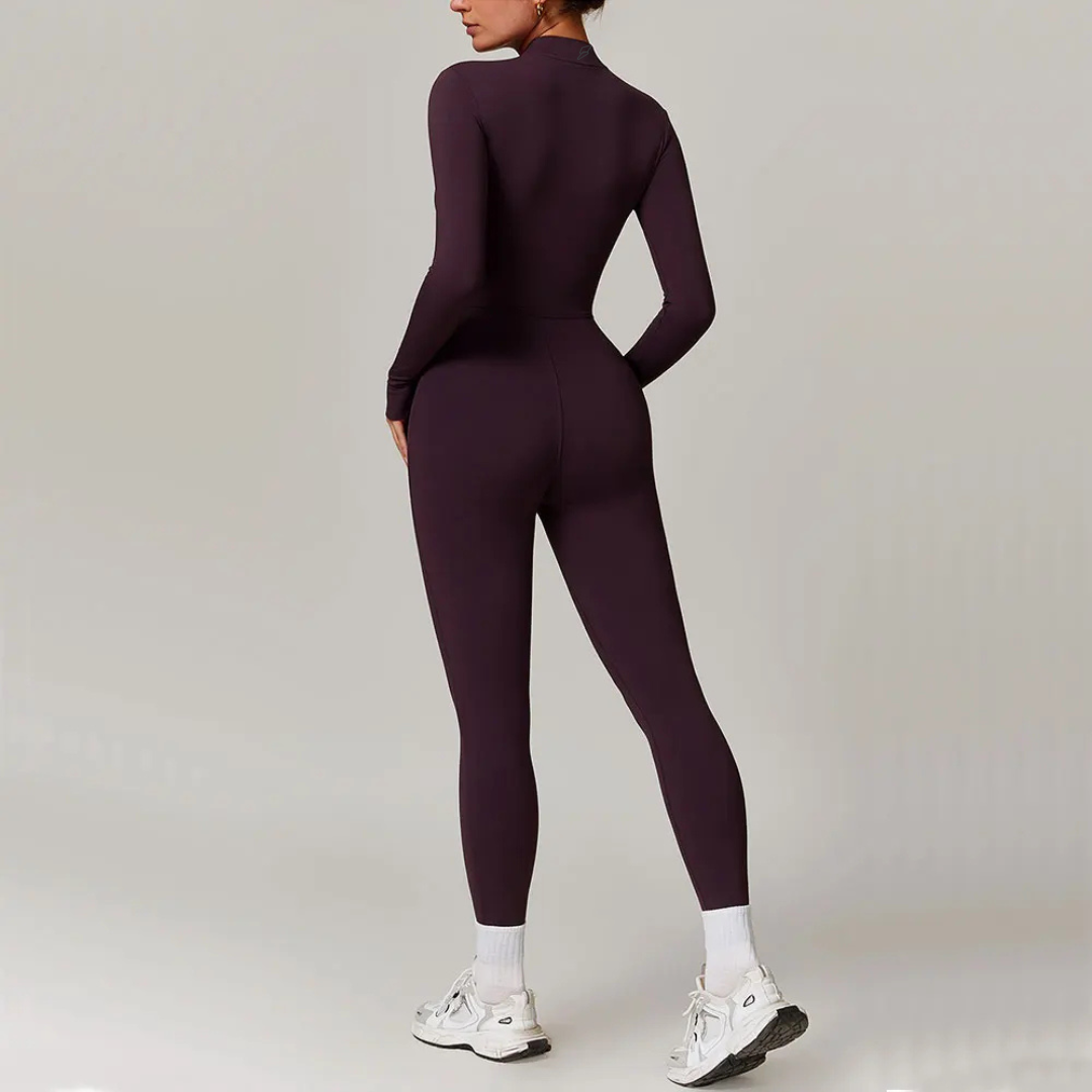 Seamless Set Lyvella Move Sculpt — Zip-Front Jumpsuit
