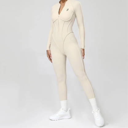 Seamless Set Lyvella Move Sculpt — Long-Sleeve Jumpsuit (One Piece)