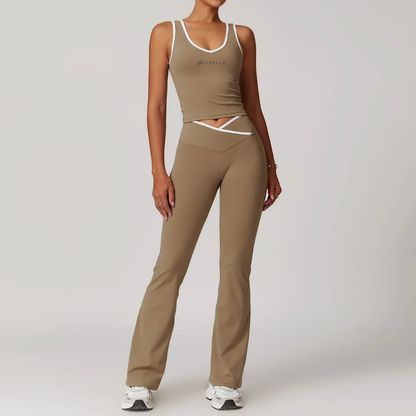 Seamless Set Lyvella Move Sculpt — Nude-Feel Sports Bra + Leggings