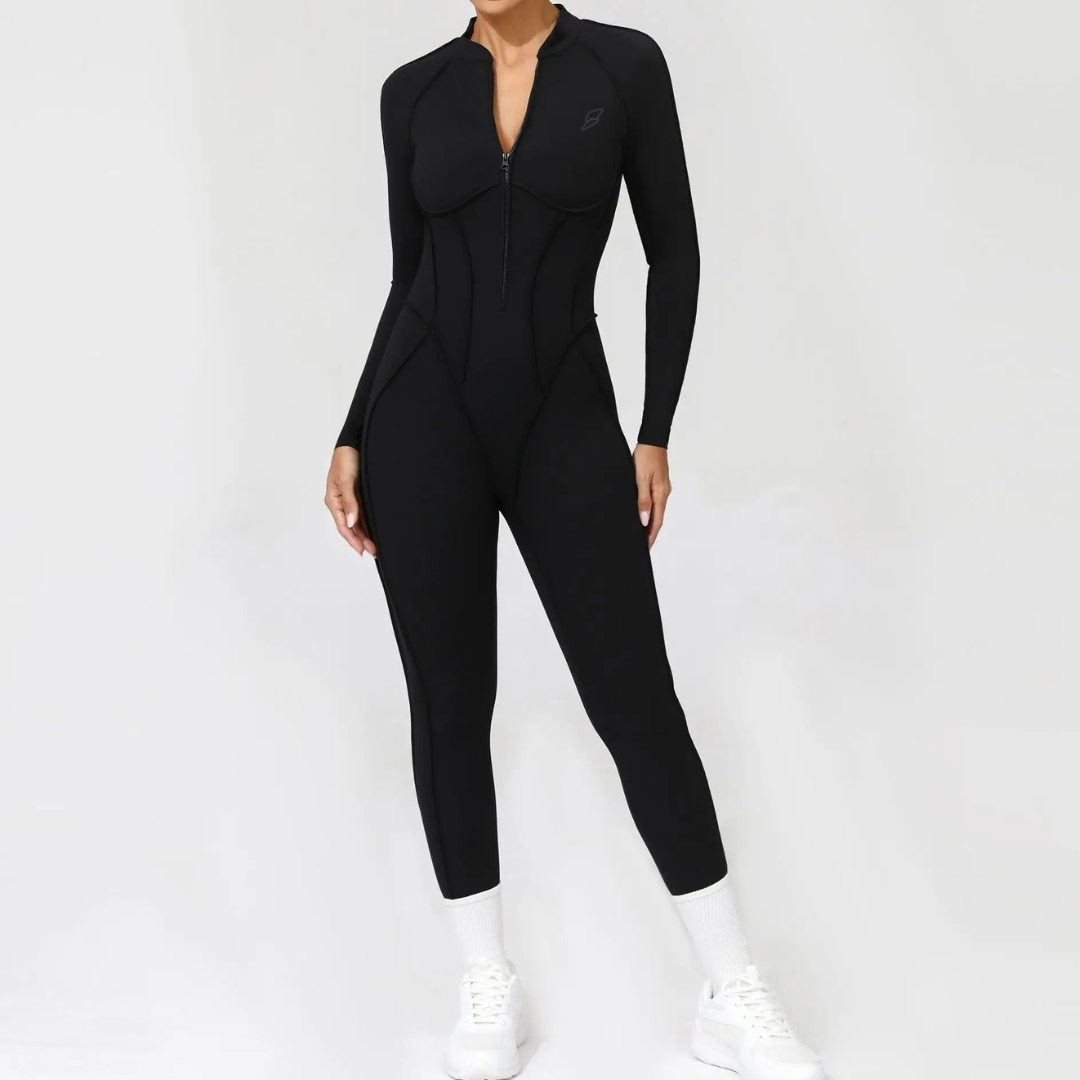Seamless Set Lyvella Move Sculpt — Long-Sleeve Jumpsuit (One Piece)