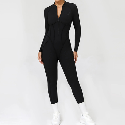 Seamless Set Lyvella Move Sculpt — Long-Sleeve Jumpsuit (One Piece)