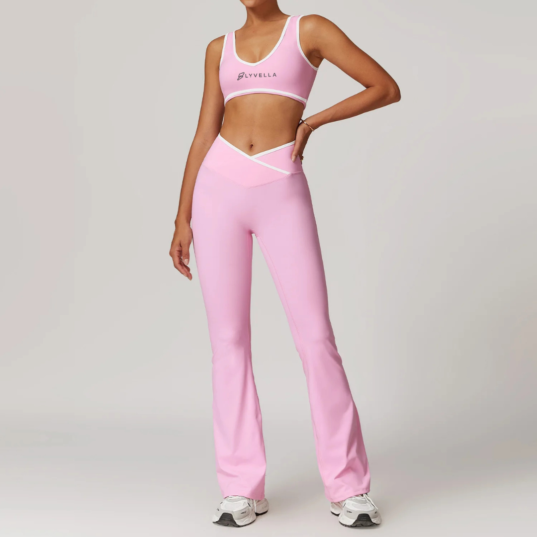Seamless Set Lyvella Move Sculpt — Nude-Feel Sports Bra + Leggings