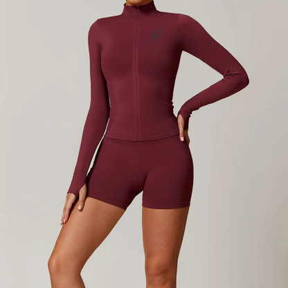 Seamless Set Lyvella Move Sculpt — Long-Sleeve Jacket + High-Waist Leggings