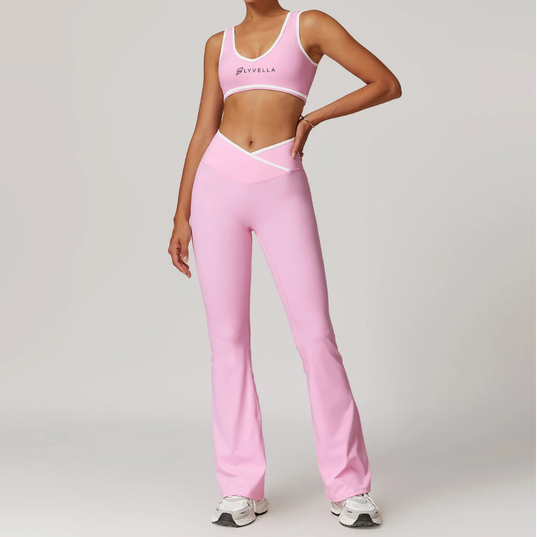 Seamless Set Lyvella Move Sculpt — Nude-Feel Sports Bra + Leggings