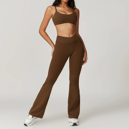 Seamless Set Lyvella Move Sculpt — Short-Sleeve Crop Top + Leggings