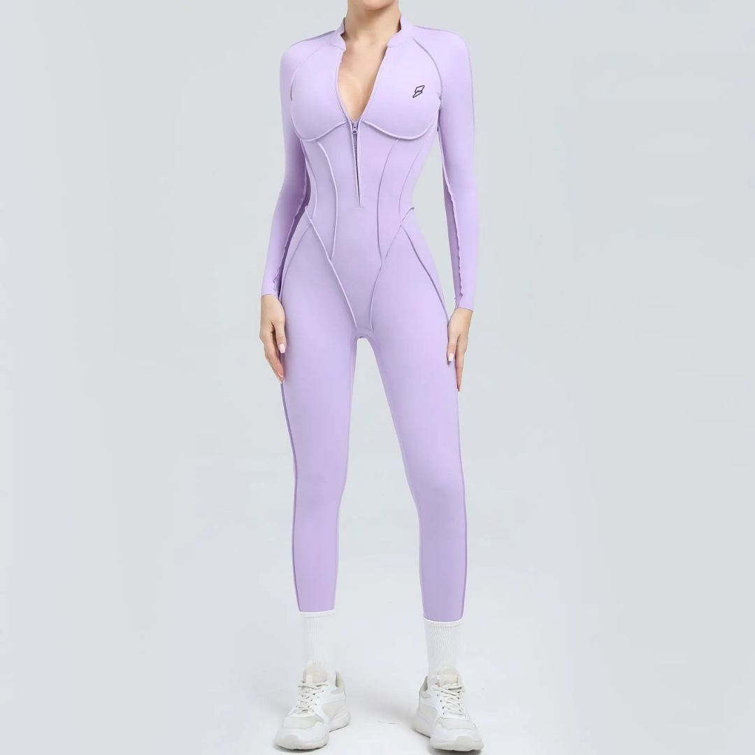 Seamless Set Lyvella Move Sculpt — Long-Sleeve Jumpsuit (One Piece)