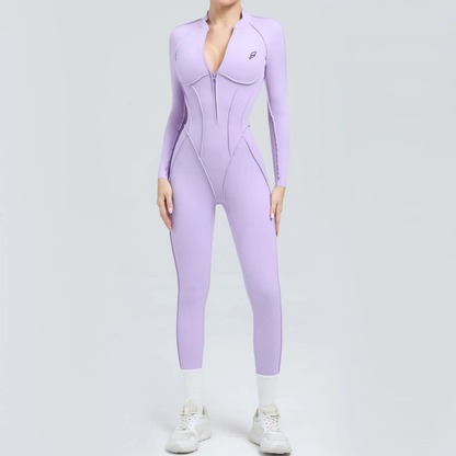 Seamless Set Lyvella Move Sculpt — Long-Sleeve Jumpsuit (One Piece)