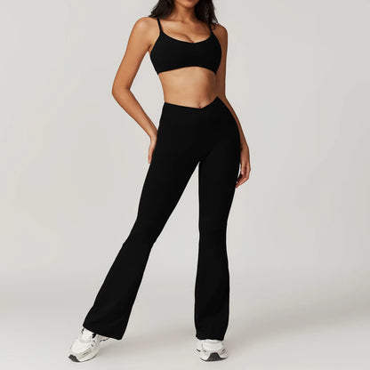 Seamless Set Lyvella Move Sculpt — Short-Sleeve Crop Top + Leggings
